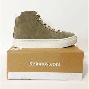 NEW! Soludos Ibiza High Top Sneaker, Women's Shoes, Sage, Size 8.5